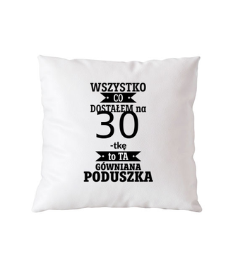 Poduszka z przesłaniem - Poduszka z nadrukiem - Urodziny - Gadżety