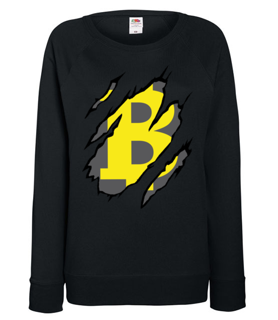 Bitcoin pazurami wyszarpany bluza z nadrukiem bitcoin kryptowaluty kobieta jipi pl 1838 115