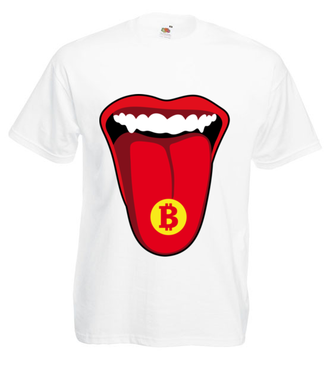 Krypto na rockowo - Koszulka z nadrukiem - Kryptowaluty - bitcoin - Męska