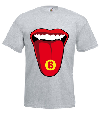 Krypto na rockowo - Koszulka z nadrukiem - Kryptowaluty - bitcoin - Męska