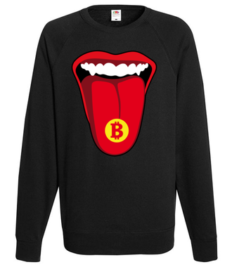 Krypto na rockowo - Bluza z nadrukiem - Kryptowaluty - bitcoin - Męska
