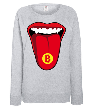 Krypto na rockowo - Bluza z nadrukiem - Kryptowaluty - bitcoin - Damska