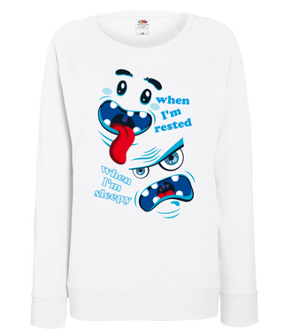 Moje dwa skromne oblicza  - Bluza z nadrukiem - Śmieszne - Damska