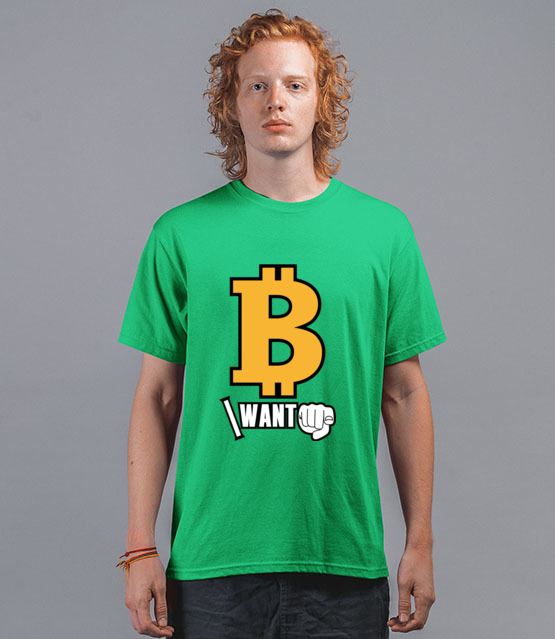 Kazdy chce byc bogaty koszulka z nadrukiem bitcoin kryptowaluty mezczyzna jipi pl 1845 194