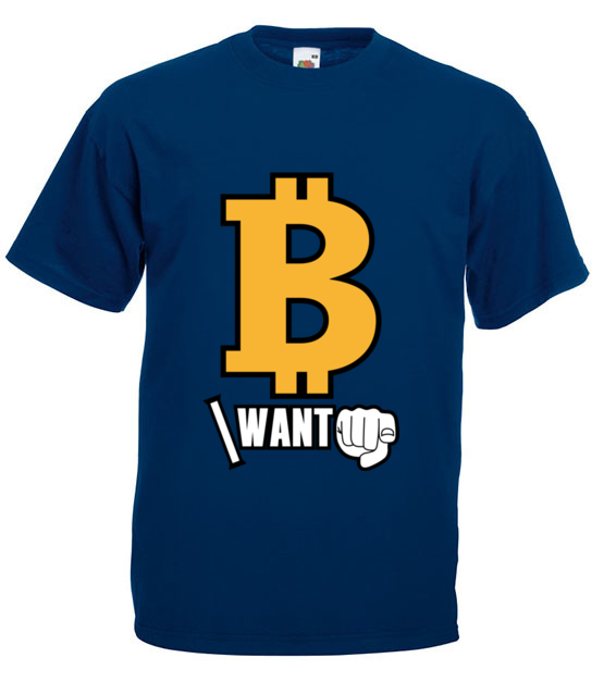 Kazdy chce byc bogaty koszulka z nadrukiem kryptowaluty bitcoin mezczyzna jipi pl 1845 3
