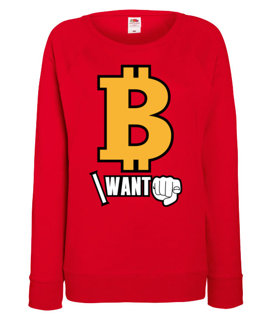 Kazdy chce byc bogaty bluza z nadrukiem bitcoin kryptowaluty kobieta jipi pl 1845 116