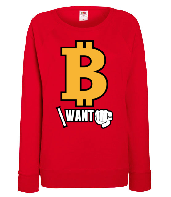 Kazdy chce byc bogaty bluza z nadrukiem kryptowaluty bitcoin kobieta jipi pl 1845 116