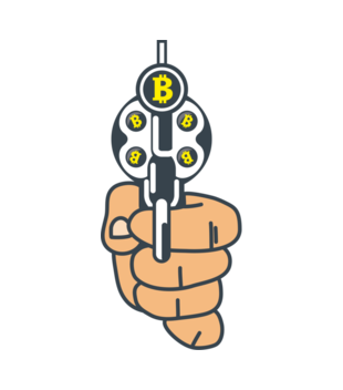 Walutowa ruletka kontrolowana - Koszulka z nadrukiem - Bitcoin - Kryptowaluty - Damska