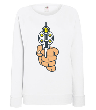 Walutowa ruletka kontrolowana - Bluza z nadrukiem - Kryptowaluty - bitcoin - Damska