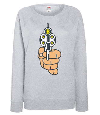 Walutowa ruletka kontrolowana - Bluza z nadrukiem - Kryptowaluty - bitcoin - Damska