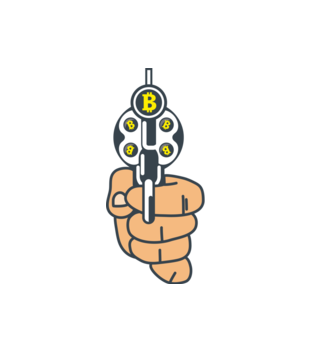 Walutowa ruletka kontrolowana - Bluza z nadrukiem - Bitcoin - Kryptowaluty - Męska z kapturem