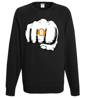 Wystawna biżuteria? - Bluza z nadrukiem - Kryptowaluty - bitcoin - Męska