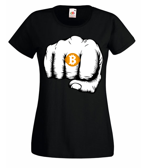 Wystawna bizuteria koszulka z nadrukiem kryptowaluty bitcoin kobieta jipi pl 1849 59