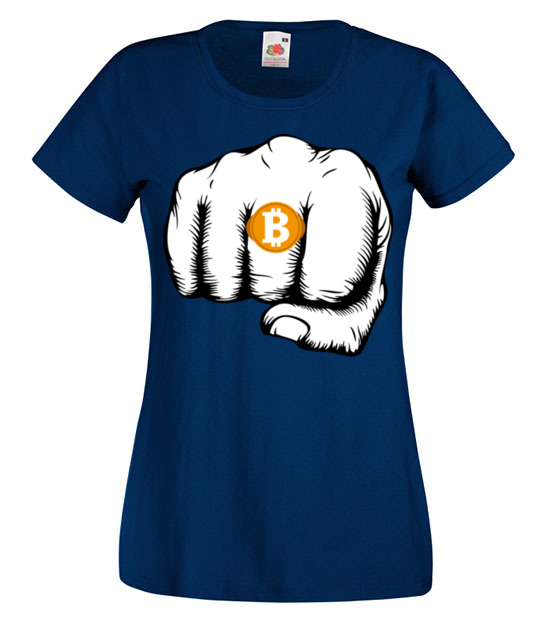 Wystawna bizuteria koszulka z nadrukiem kryptowaluty bitcoin kobieta jipi pl 1849 62