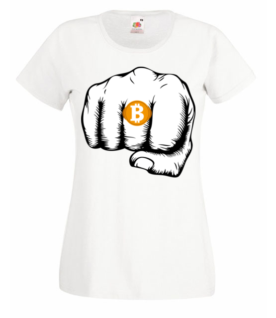 Wystawna bizuteria koszulka z nadrukiem kryptowaluty bitcoin kobieta jipi pl 1850 58