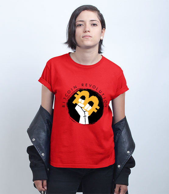 Grafika dla postepowych koszulka z nadrukiem bitcoin kryptowaluty kobieta jipi pl 1851 72