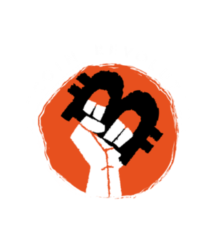 Grafika dla postępowych - Koszulka z nadrukiem - Bitcoin - Kryptowaluty - Męska