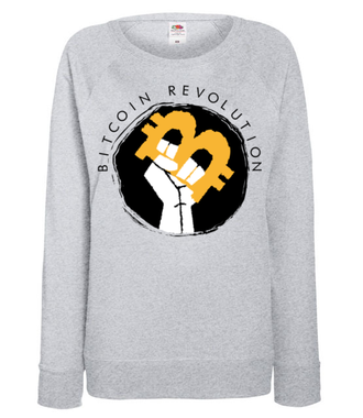 Grafika dla postępowych - Bluza z nadrukiem - Kryptowaluty - bitcoin - Damska