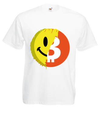 Pozytywny przekaz bitcoina - Koszulka z nadrukiem - Kryptowaluty - bitcoin - Męska