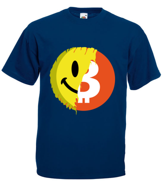 Pozytywny przekaz bitcoina - Koszulka z nadrukiem - Kryptowaluty - bitcoin - Męska