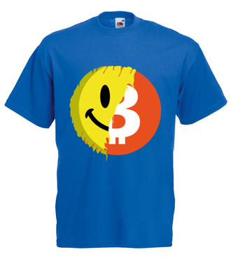 Pozytywny przekaz bitcoina - Koszulka z nadrukiem - Kryptowaluty - bitcoin - Męska
