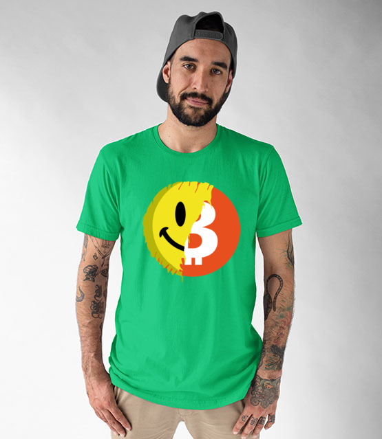 Pozytywny przekaz bitcoina koszulka z nadrukiem bitcoin kryptowaluty mezczyzna jipi pl 1853 190