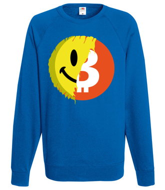 Pozytywny przekaz bitcoina - Bluza z nadrukiem - Bitcoin - Kryptowaluty - Męska