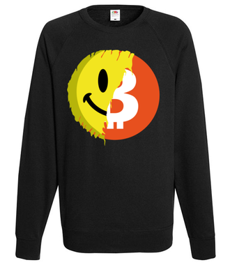 Pozytywny przekaz bitcoina - Bluza z nadrukiem - Kryptowaluty - bitcoin - Męska