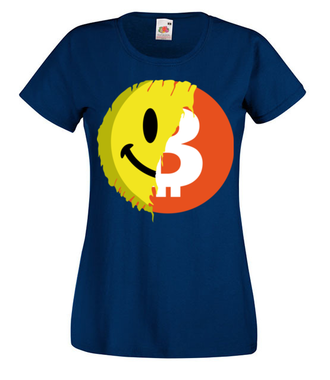 Pozytywny przekaz bitcoina - Koszulka z nadrukiem - Kryptowaluty - bitcoin - Damska