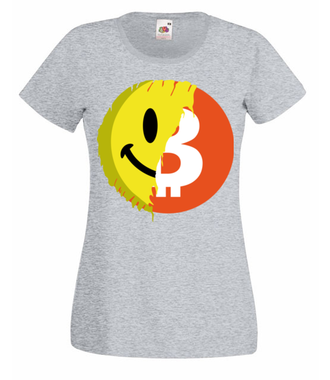 Pozytywny przekaz bitcoina - Koszulka z nadrukiem - Kryptowaluty - bitcoin - Damska