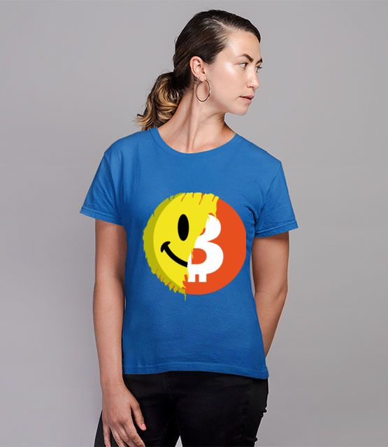 Pozytywny przekaz bitcoina koszulka z nadrukiem bitcoin kryptowaluty kobieta jipi pl 1853 79