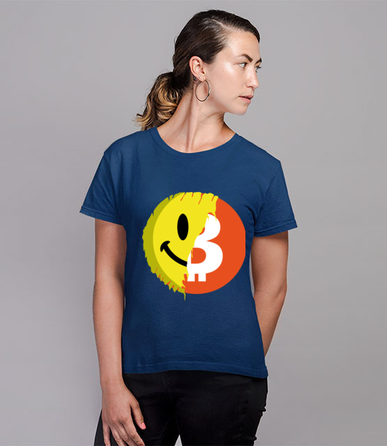 Pozytywny przekaz bitcoina koszulka z nadrukiem bitcoin kryptowaluty kobieta jipi pl 1853 80