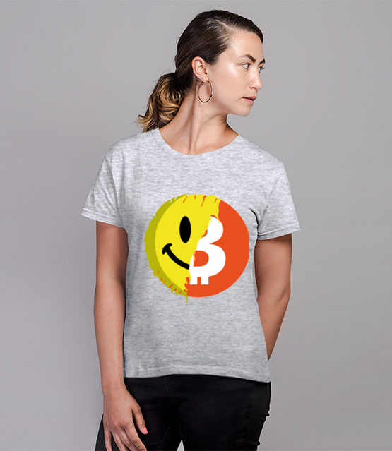 Pozytywny przekaz bitcoina koszulka z nadrukiem bitcoin kryptowaluty kobieta jipi pl 1853 81
