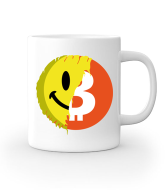 Pozytywny przekaz bitcoina - Kubek z nadrukiem - Bitcoin - Kryptowaluty - Gadżety