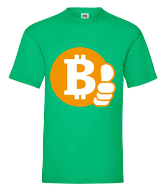 Z bitcoinem będzie ok - Koszulka z nadrukiem - Kryptowaluty - bitcoin - Męska