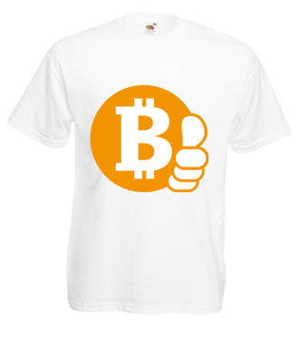 Z bitcoinem będzie ok - Koszulka z nadrukiem - Kryptowaluty - bitcoin - Męska