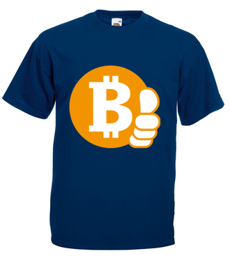 Z bitcoinem będzie ok - Koszulka z nadrukiem - Kryptowaluty - bitcoin - Męska