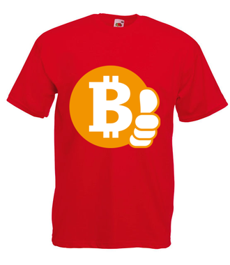 Z bitcoinem będzie ok - Koszulka z nadrukiem - Kryptowaluty - bitcoin - Męska