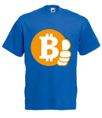 Z bitcoinem będzie ok - Koszulka z nadrukiem - Kryptowaluty - bitcoin - Męska