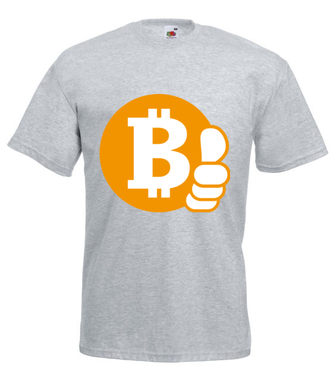 Z bitcoinem będzie ok - Koszulka z nadrukiem - Kryptowaluty - bitcoin - Męska