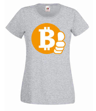 Z bitcoinem będzie ok - Koszulka z nadrukiem - Kryptowaluty - bitcoin - Damska