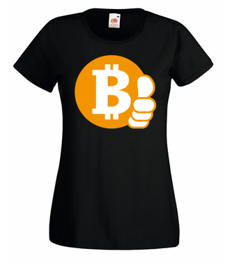 Z bitcoinem będzie ok - Koszulka z nadrukiem - Kryptowaluty - bitcoin - Damska