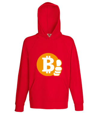 Z bitcoinem będzie ok - Bluza z nadrukiem - Kryptowaluty - bitcoin - Męska z kapturem