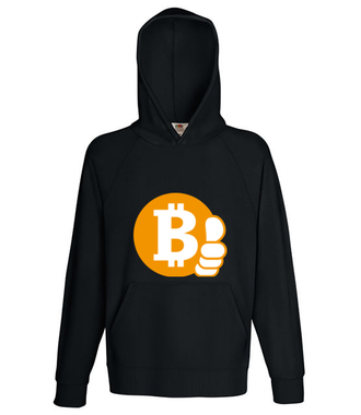 Z bitcoinem będzie ok - Bluza z nadrukiem - Kryptowaluty - bitcoin - Męska z kapturem