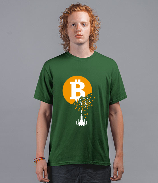 Bitcoin trafiony i zatopiony koszulka z nadrukiem bitcoin kryptowaluty mezczyzna jipi pl 1858 195