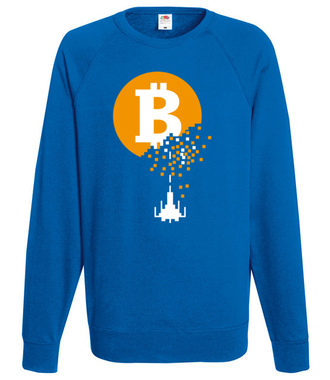 Bitcoin trafiony i zatopiony - Bluza z nadrukiem - Bitcoin - Kryptowaluty - Męska