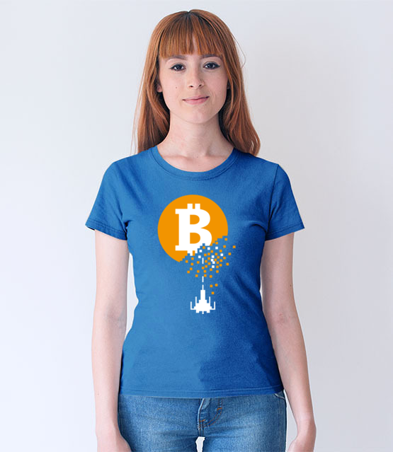 Bitcoin trafiony i zatopiony koszulka z nadrukiem bitcoin kryptowaluty kobieta jipi pl 1858 67