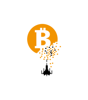 Bitcoin trafiony i zatopiony - Bluza z nadrukiem - Bitcoin - Kryptowaluty - Damska