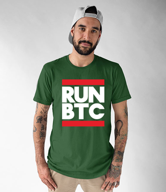 Krótki, konkretny przekaz - Koszulka z nadrukiem - Bitcoin - Kryptowaluty - Męska
