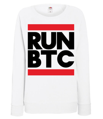 Krótki, konkretny przekaz - Bluza z nadrukiem - Kryptowaluty - bitcoin - Damska
